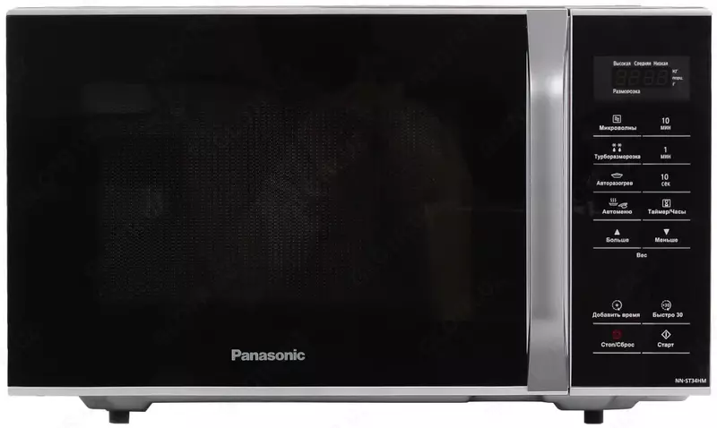 Mikroto'lqinli pech "Panasonic ST34MZPE" (kumush/qora) 25 litr