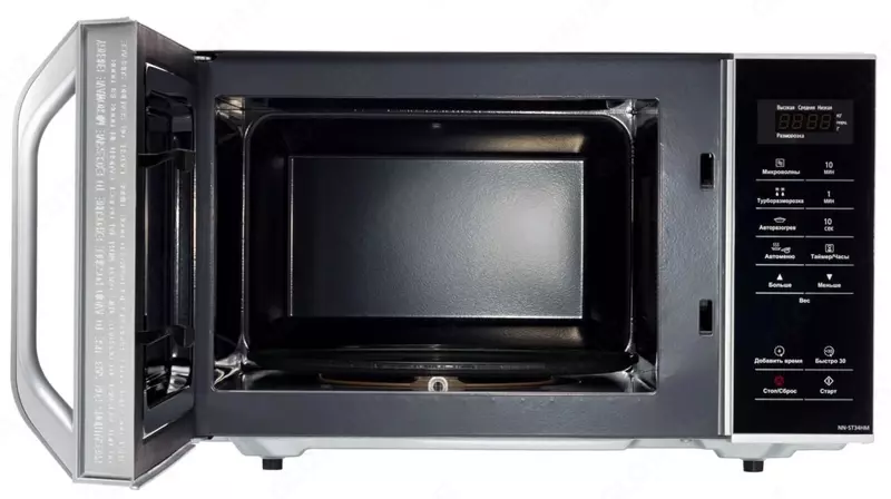 Mikroto'lqinli pech "Panasonic ST34MZPE" (kumush/qora) 25 litr