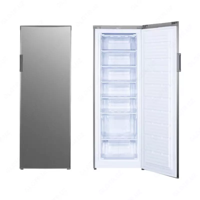 Вертикальный морозильник "Ziffler UP 225 PRO" (Серый) 225 л