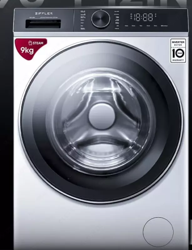 Стиральная машина автомат "Ziffler T90-P12INW" (Серебристая) 9 кг - 3 146 000 сум