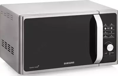 Микроволновая печь "Samsung MS23F302TAS" (Серебристая) 23 литра