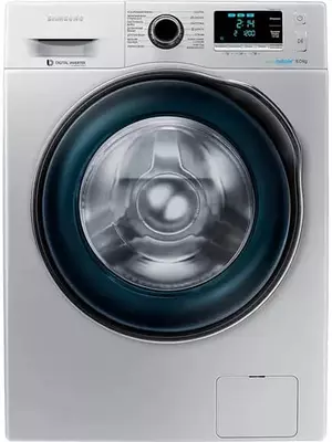 Стиральная машина автомат "Samsung WW80J6210СSOLD" (Серебристая/Синяя) 8 кг