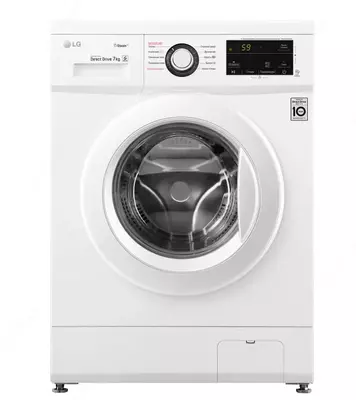 Стиральная машина автомат "LG 2J3HSOW" (Белая/Черная) 7 кг