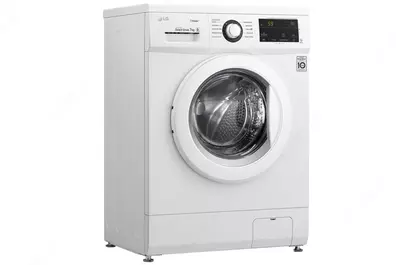 Стиральная машина автомат "LG 2J3HSOW" (Белая/Черная) 7 кг