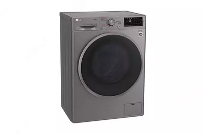 Стиральная машина автомат "LG F2J6HS8S" (Серая/Черная) 7 кг