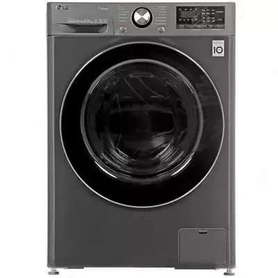 Стиральная машина автомат "LG F2V9GW9P" (Серебристая/Черная) 8.5 кг