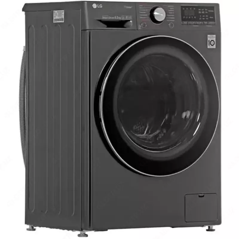 Стиральная машина автомат "LG F2V9GW9P" (Серебристая/Черная) 8.5 кг