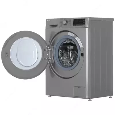 Стиральная машина автомат "LG F2J6HSDS" (Серебристая/Черная) 7 кг