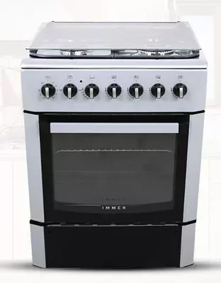 Gaz plitasi "Immer L02" (Oq/Qora) 60 sm