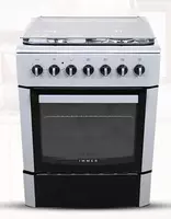 Газовая плита "Immer L02" (Белая/Черная) 60 см