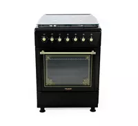 Газовая плита "Immer F01" (Черная/Золотистая) 60 см