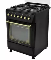 Газовая плита "Immer F01" (Черная/Золотистая) 60 см - 3 448 500 сум