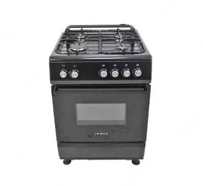 Газовая плита "Immer В01 ECO" (Черная) 60 см