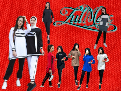 Женская двойка с длинными рукавами