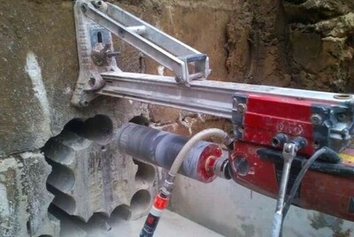 Алмазное сверление отверстий под различные коммуникации - Цена по запросу