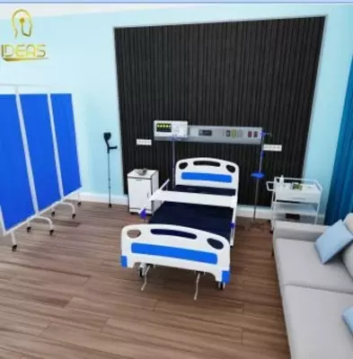 Кровать 2-x функциональная в комплект для больных Модель ID-CS-09