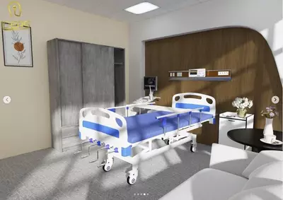 Reanimatsiya xonalari uchun 5-funktsional tibbiy karavot Chakana savdo