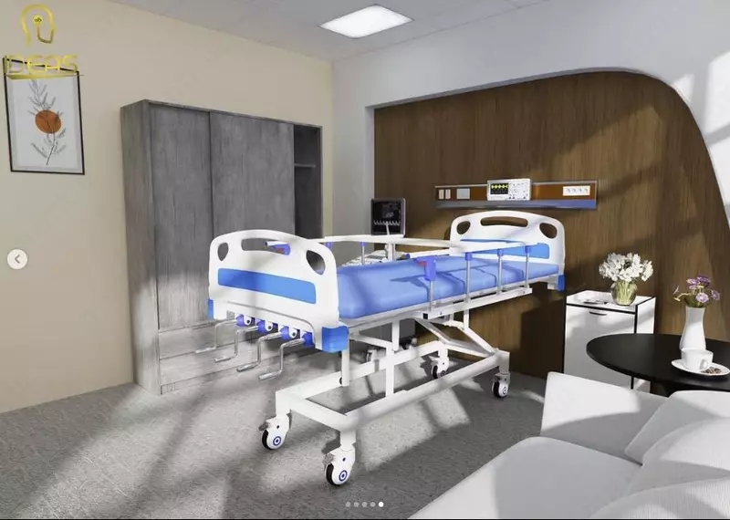 Reanimatsiya xonalari uchun 5-funktsional tibbiy karavot Fikrlar tibbiy