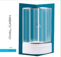 Овальная душевая кабина H160 (140x140) SKOV-01