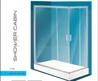 Квадратная душевая кабина H190 (80x120) SKPP-02