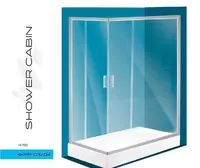 Квадратная душевая кабина H190 (90x100) SKPP-03