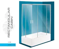 Kvadrat dush idishni H160 (70x120)