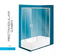 Квадратная душевая кабина H160 (80x120) SKPV-04