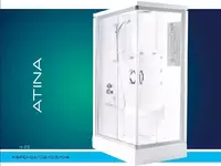 Закрытая душевая кабина (100х120) KVADRAT KOMPAKT H-190 (KSPD-04)