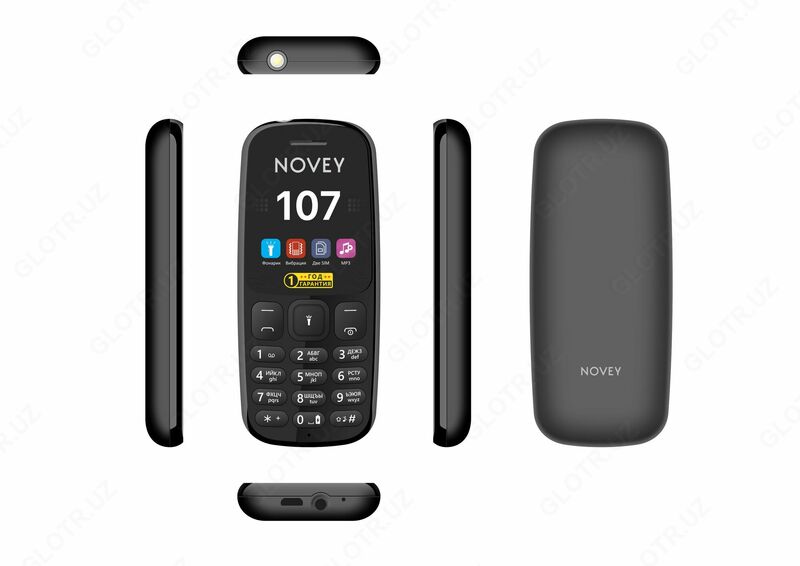 Сотовый телефон Novey 107 Black - купить в Узбекистане | Glotr.uz