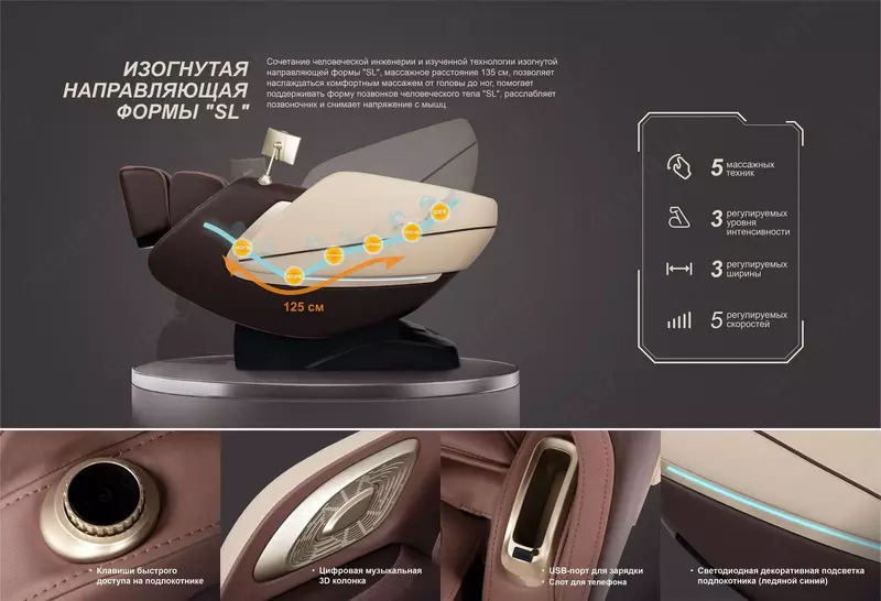 17 600 000 сум Массажное кресло iRest SL-A231-2