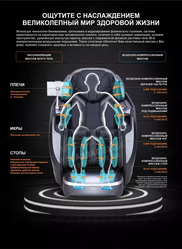 Массажное кресло iRest SL-A661-2 - Массажные кресла