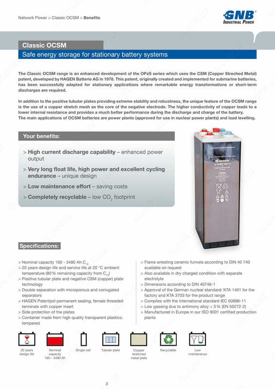 Klassik OCSM qayta zaryadlanuvchi batareyalar