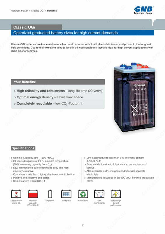 Klassik OGi qayta zaryadlanuvchi batareyalar