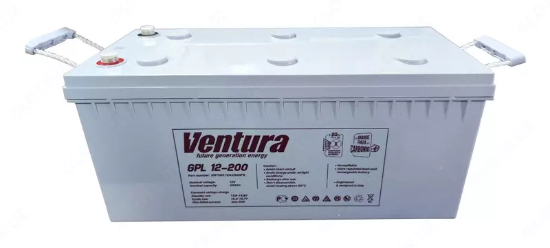 AGM texnologiyasiga ega UPS (UPS) uchun Ventura 200Ah akkumulyatori