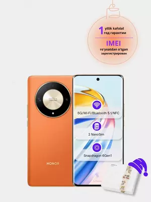 Противоударный смартфон Honor X9b 5G, 8/256 GB, 6,78 OLED 120 Hz экран + Honor Gift Box