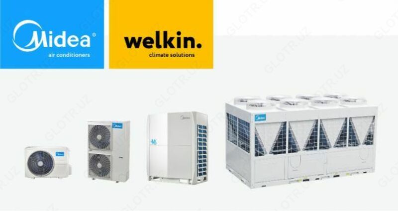 Чиллер-фанкойл системы MIDEA/Chiller/Fancoil/Чиллер/Фанкойл Оптом и розница