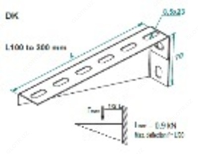 Стенной кронштейн 300мм оцинкованный - 19 376 сум / шт.