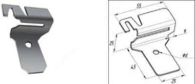 Держатель полосы заземления оцинкованный