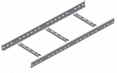 Лестничный лоток оцинкованный 100х50х3000