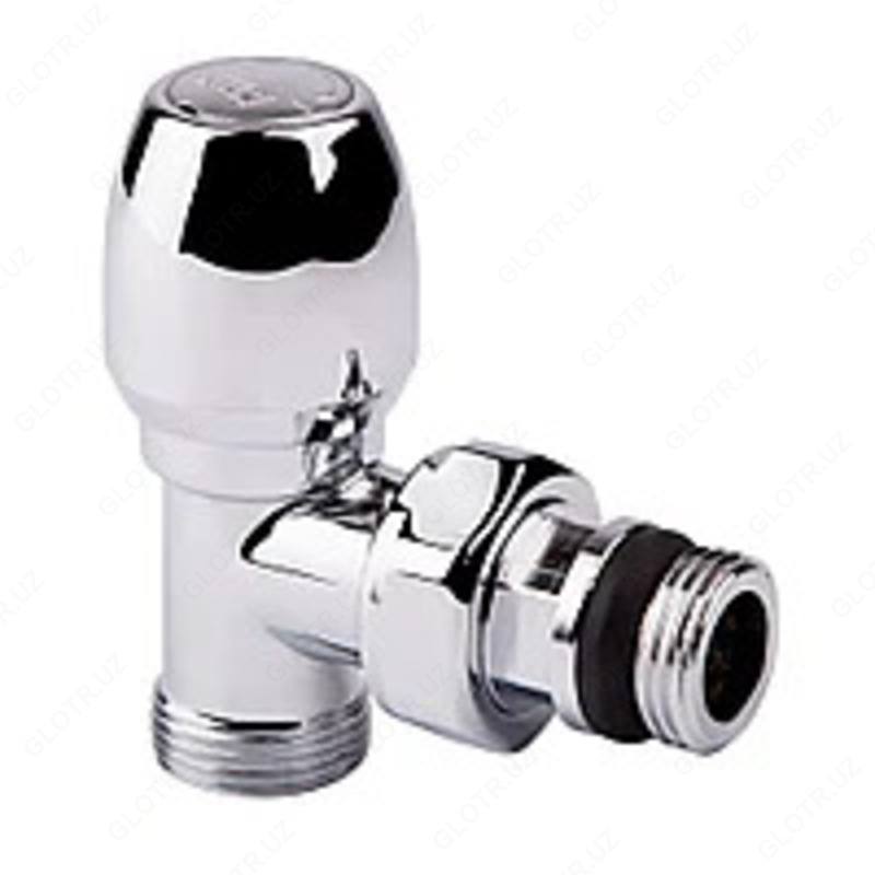 Кран отопления Casela 15L(угл) хром