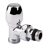 Кран отопления Casela 15L(угл) хром