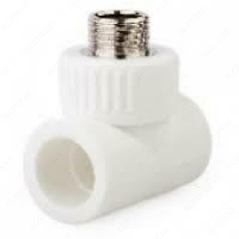 Тройник с нар.резьба LATERM LTC301W 20х1/2Мх20