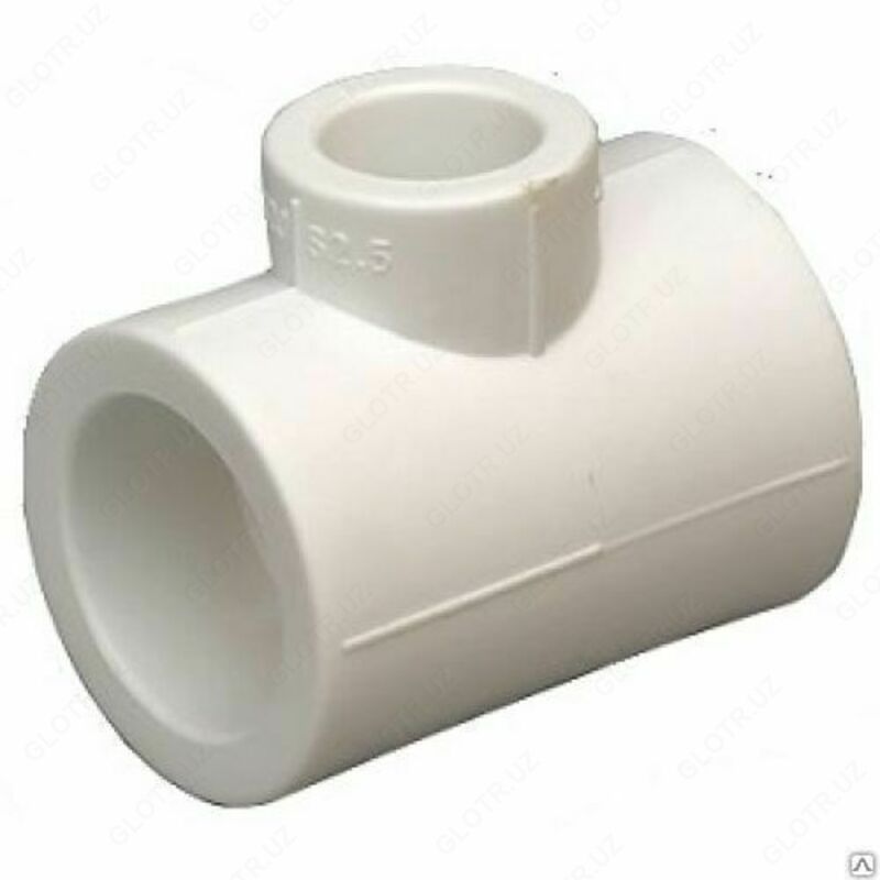 Tee adapterli polipropilen ∅ 63х25х63 mm - 10 350 so'm