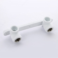  Двойной отвод с настенным креплением ∅ 20х1/2  внутренняя резьба - 