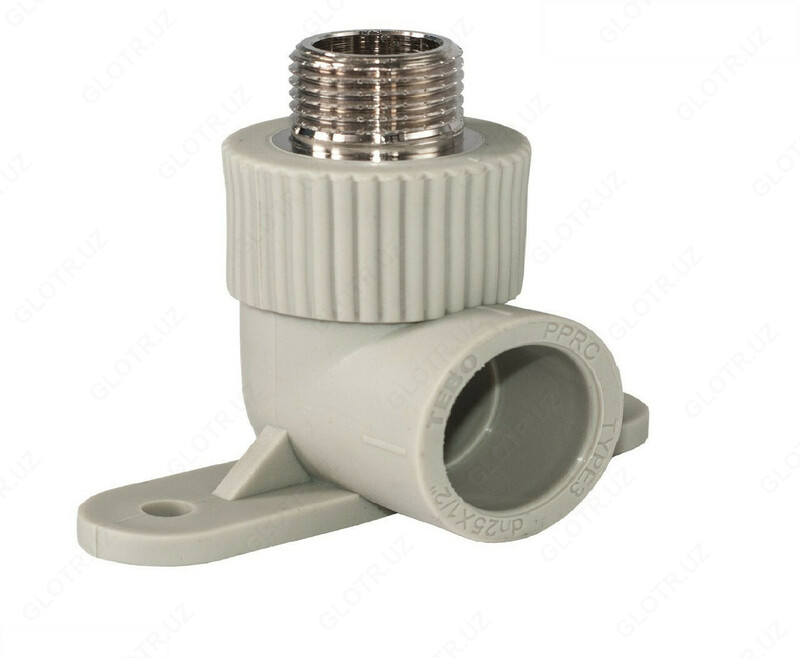  Отвод с настенным креплением  ∅ 25х1/2  наружная резьба - 