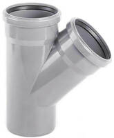 Канализационный тройник 45° ∅ 100/100 мм - 14 950 сум