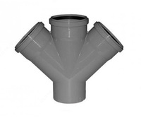  Kesishma 45 ° 100х100х100 mm  kanalizatsiya uchun - 