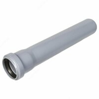  Труба канализационная из ПВХ ∅ 50х3 2 мм  длина 1 0 м - 