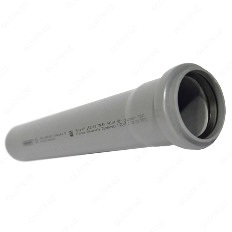  Kanalizatsiya trubkasi PVX ∅ 150х3 2 mm  uzunligi 3 0 m - 