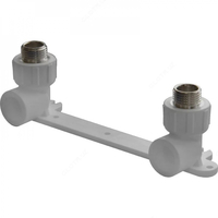 Двойной отвод с настенным креплением Vemax ECO ∅ 25х1/2  наружная резьба